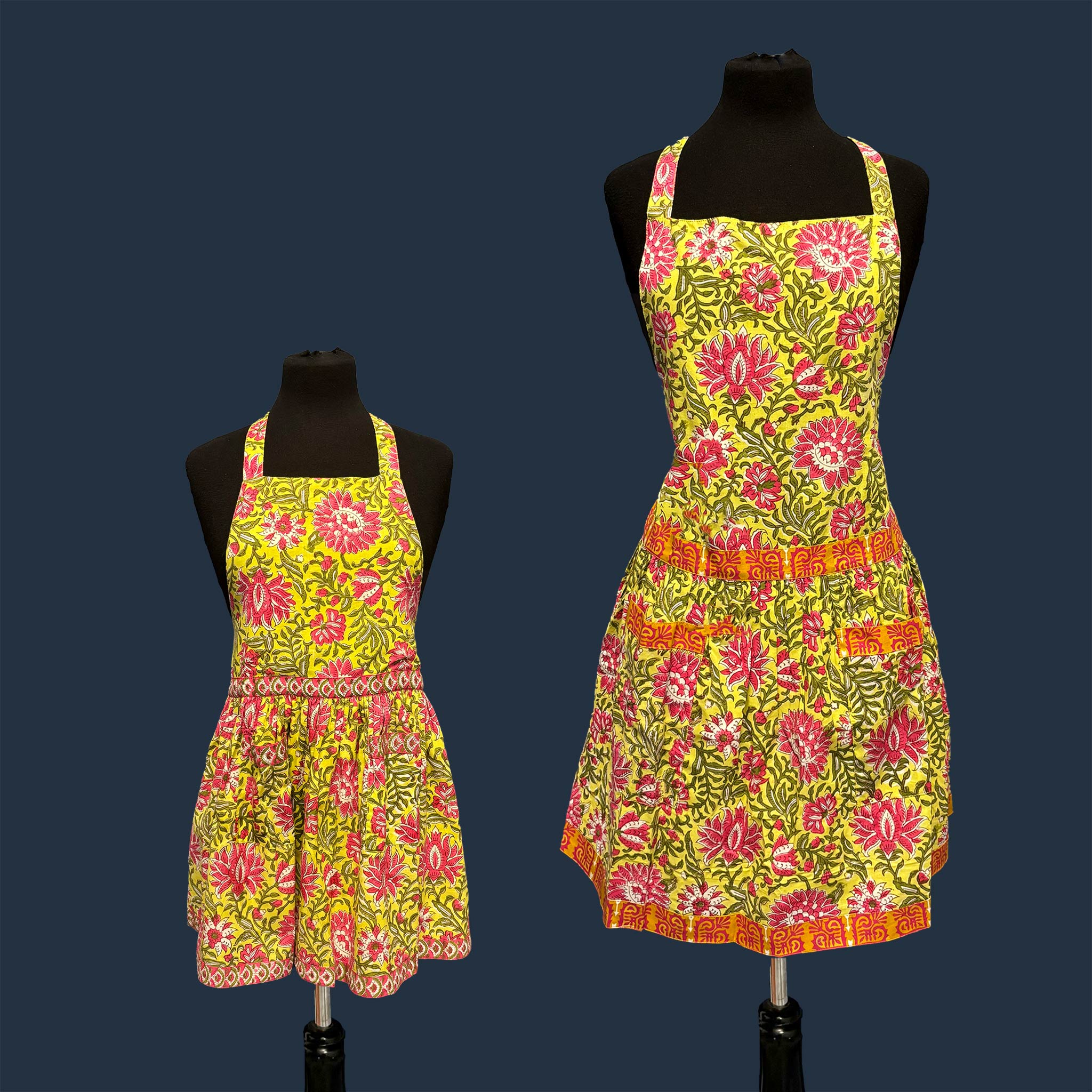 Kids or Adult Yellow Blooming Apron