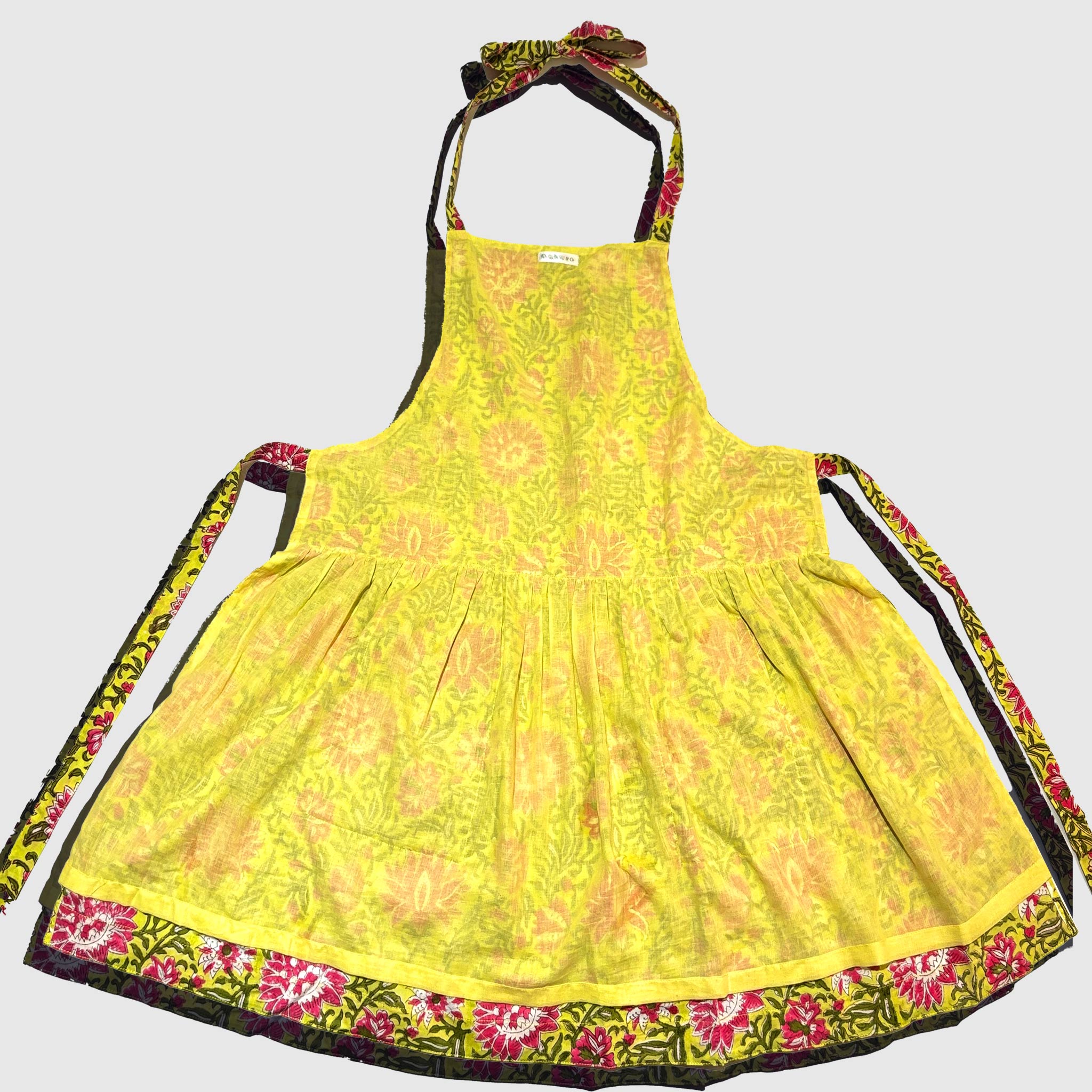 Kids or Adult Yellow Blooming Apron