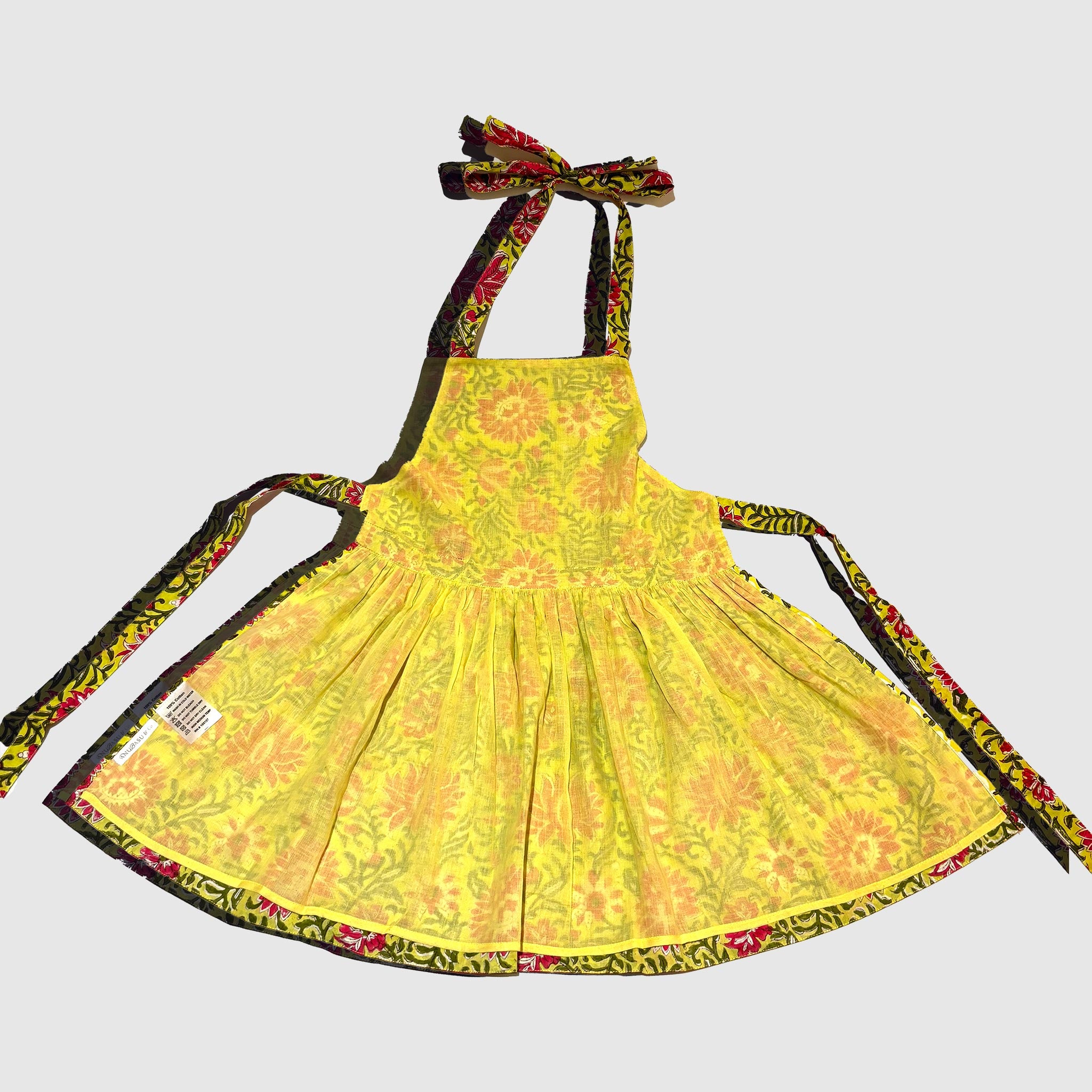 Kids or Adult Yellow Blooming Apron