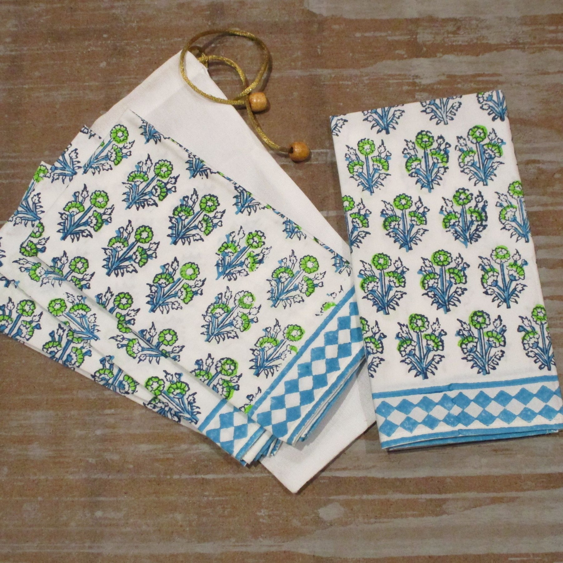 Blue Blossom Breeze Napkin Set of 4