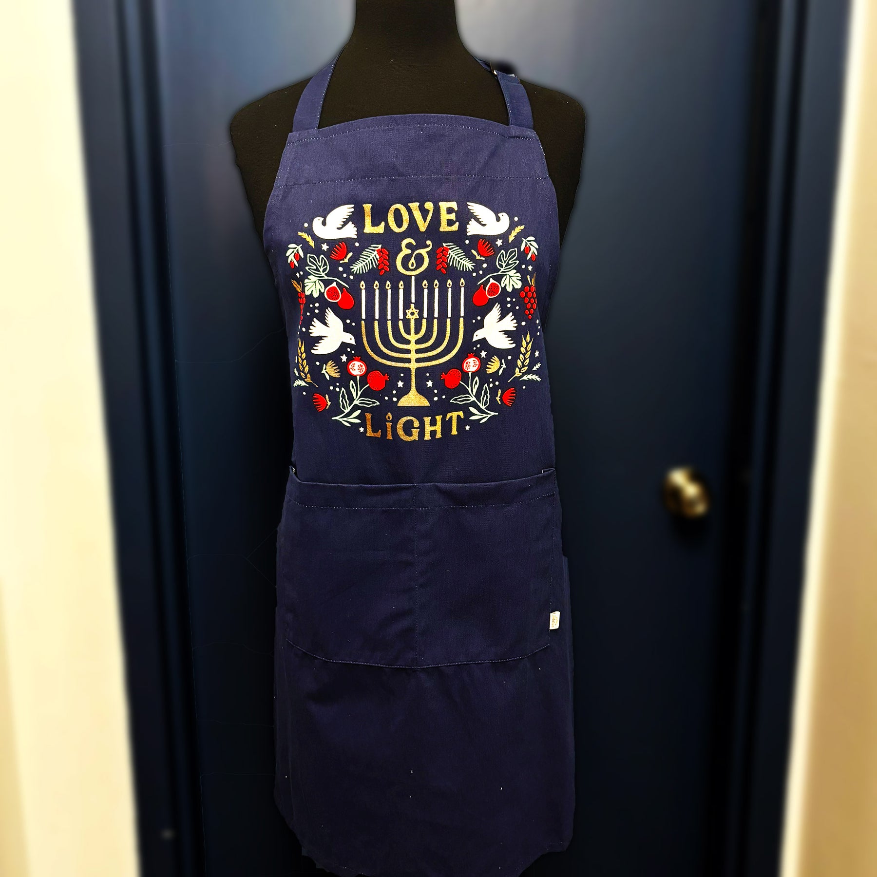 Hanukkah Apron-Love & Light Print