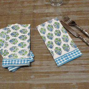 Blue Blossom Breeze Napkin Set of 4