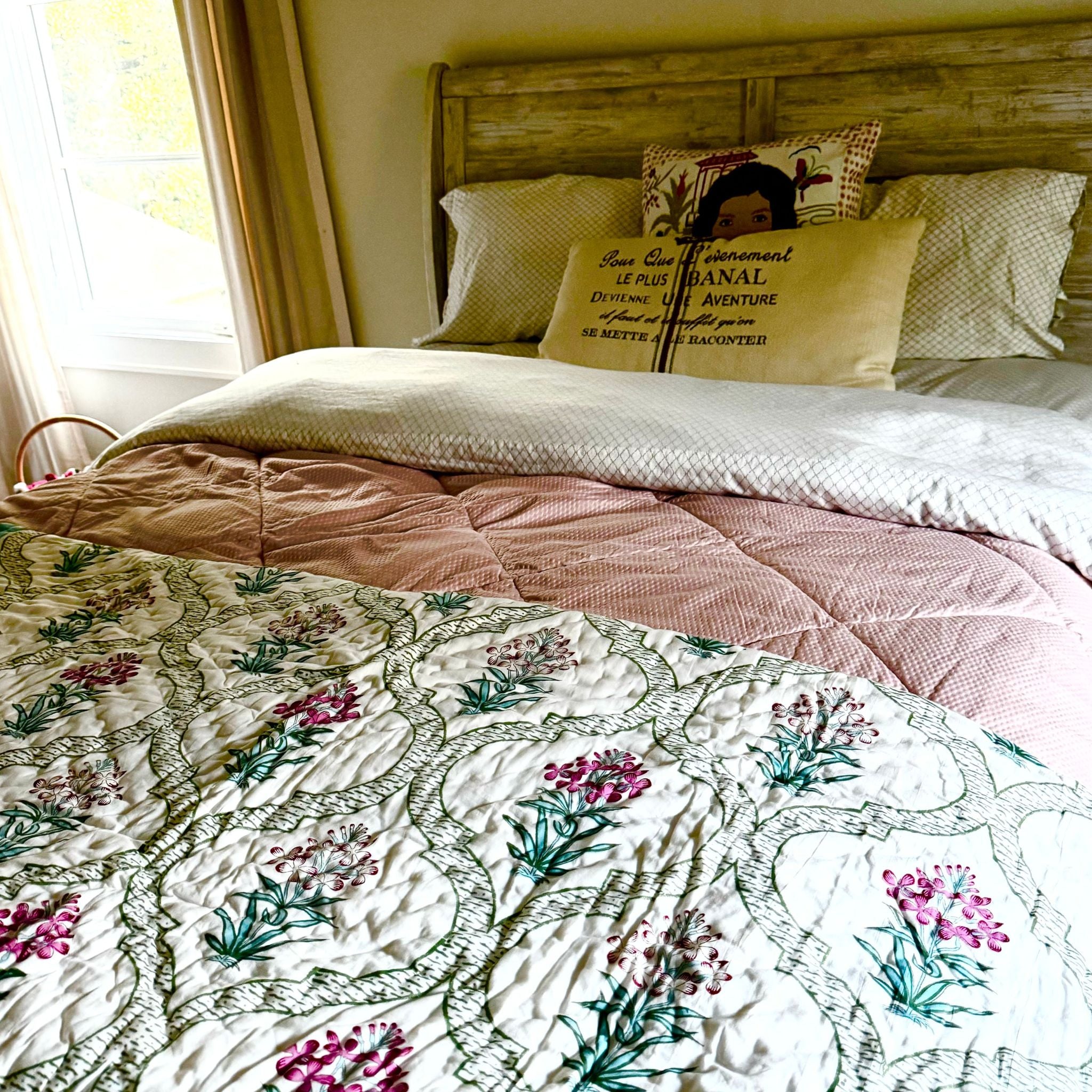 Chevron Petal Cotton Quilt