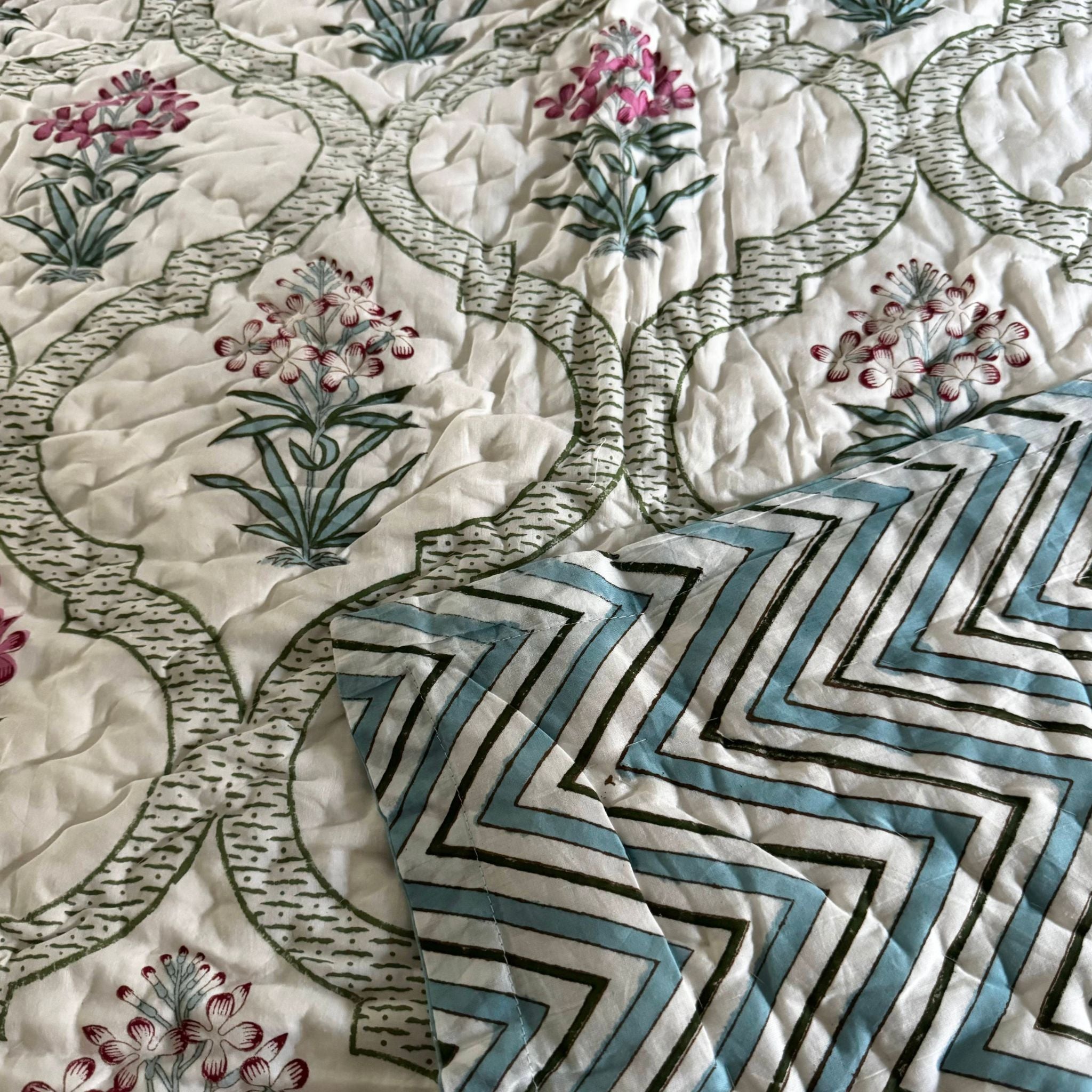 Chevron Petal Cotton Quilt