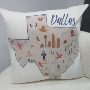 Dallas Skyline Pillow