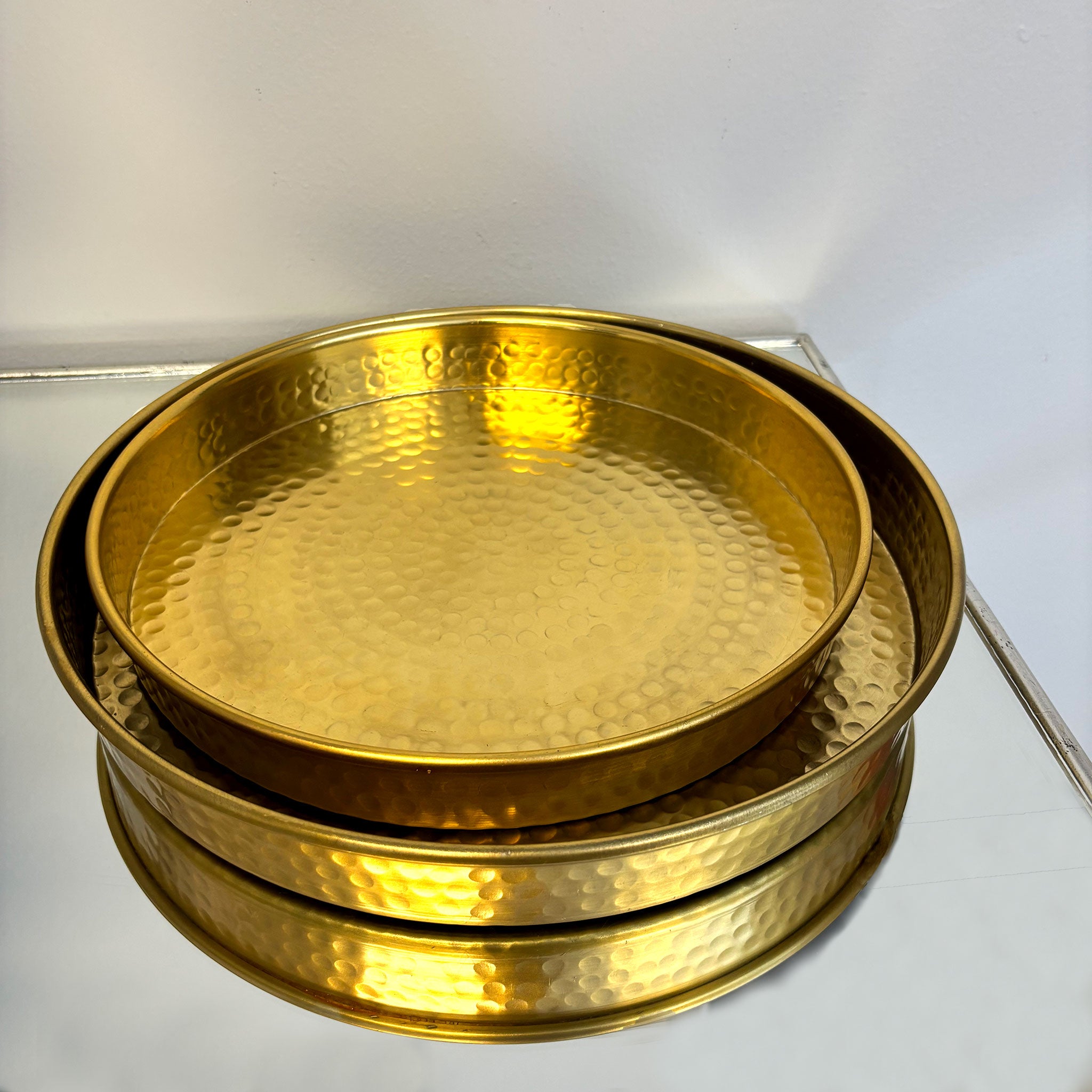 Gold Hammered Tray