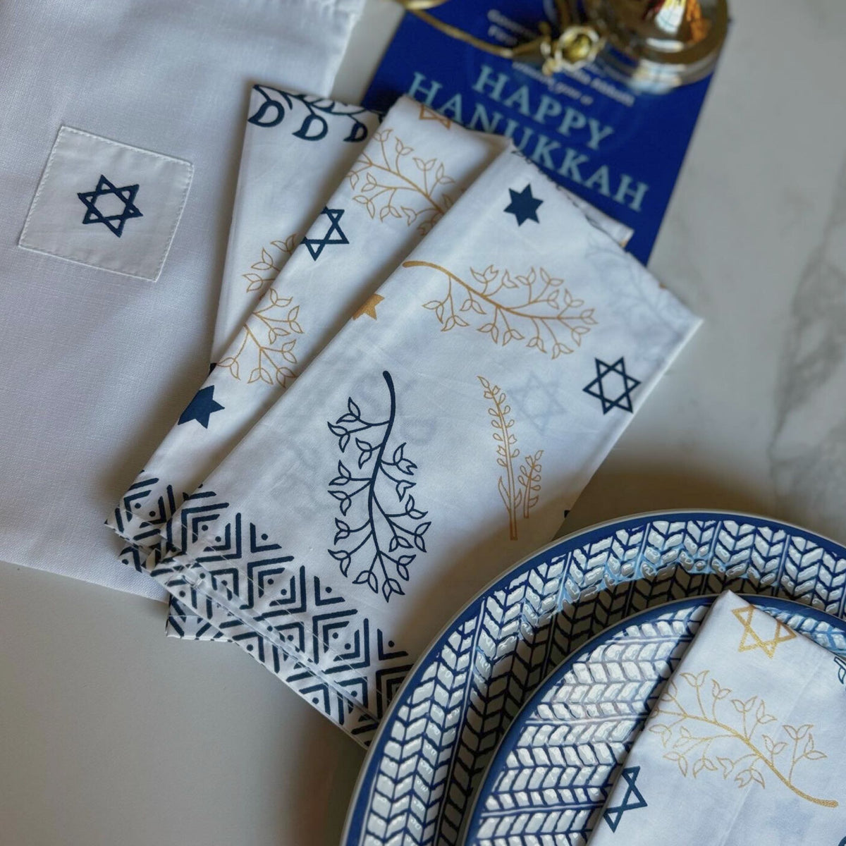 Hanukkah Napkin & Bag Set