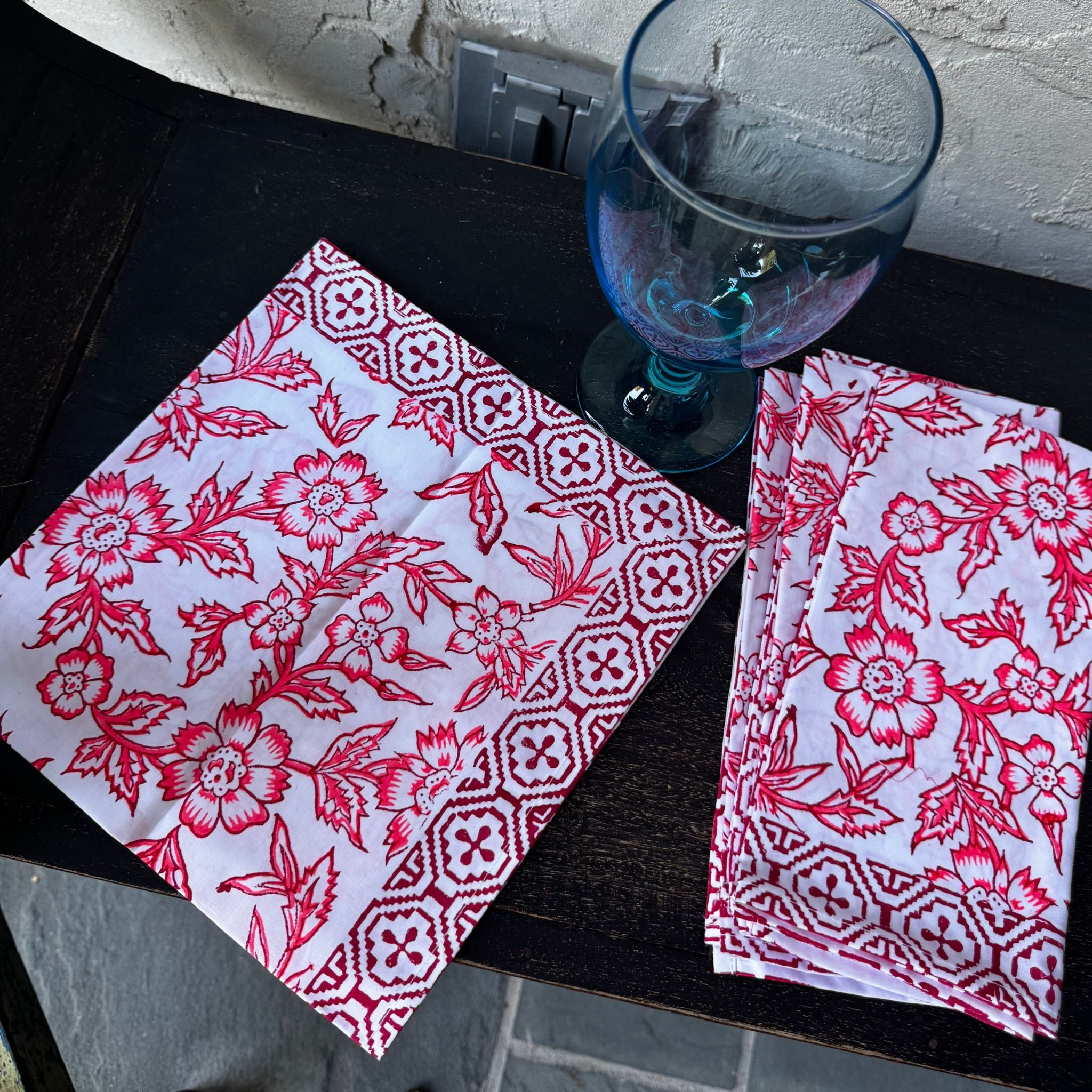 Vivid Floral Fiesta Napkin Set of 4