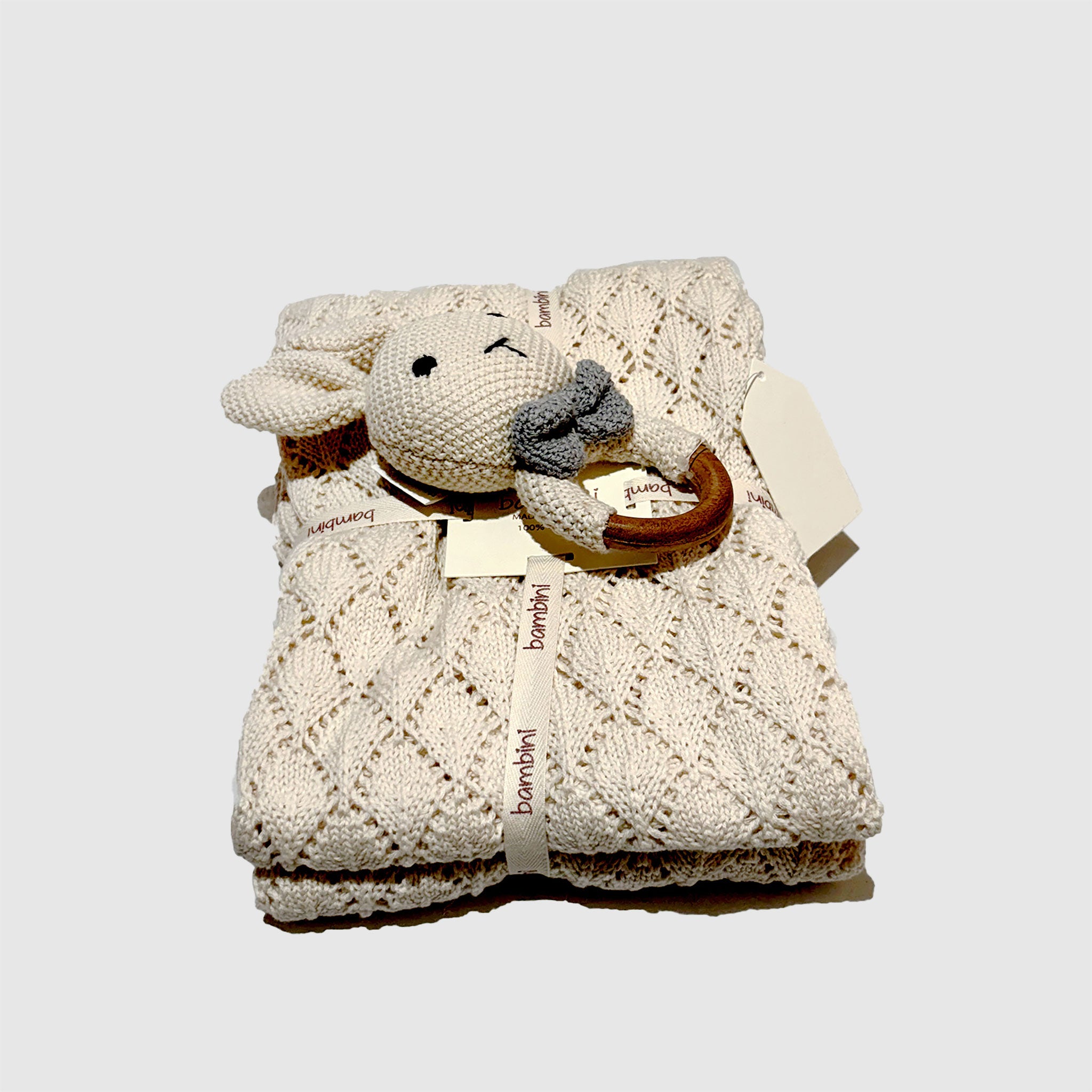 Ivory Dream Bunny Rattle & Blanket Gift Set