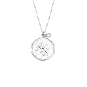 Aries Birthstone Necklace - Stylish Charm with Meaningful Calendar Gemstone