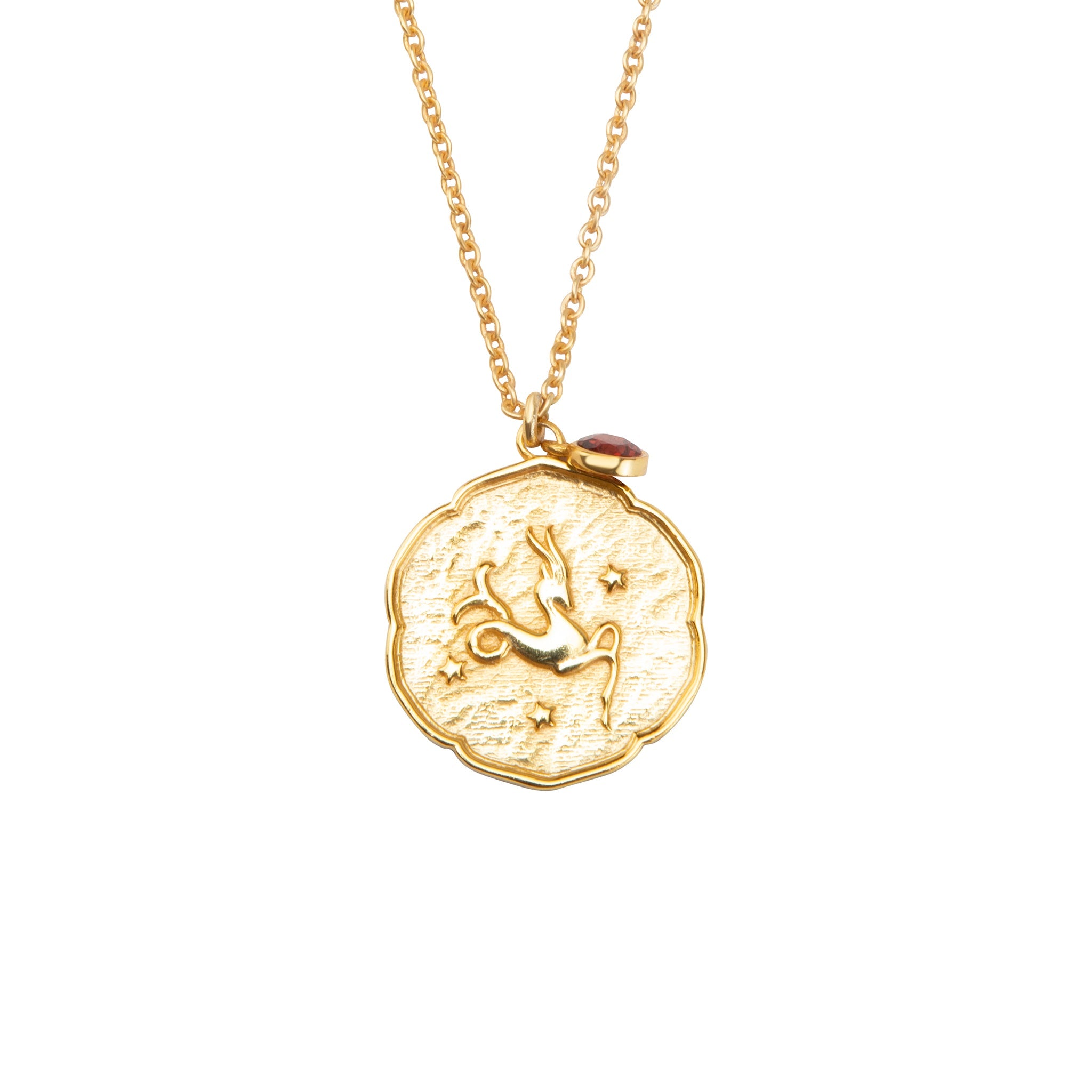 Capricorn Birthstone Necklace -  Elegant Charm with Meaningful Timeless Symbolism