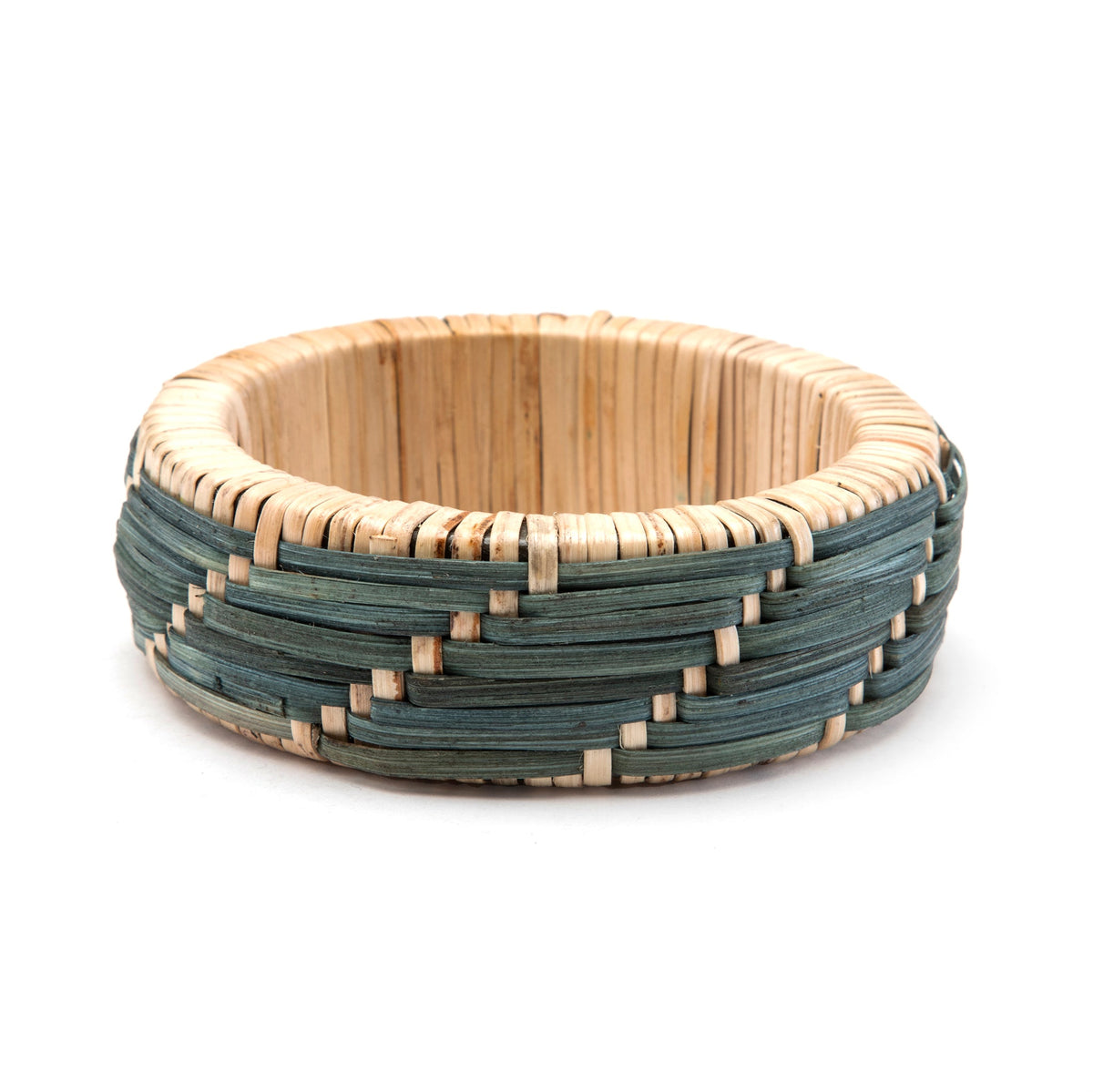 Parul Hand-Woven Bangle - Basketweave Design Highlighting Wearer's Natural Beauty