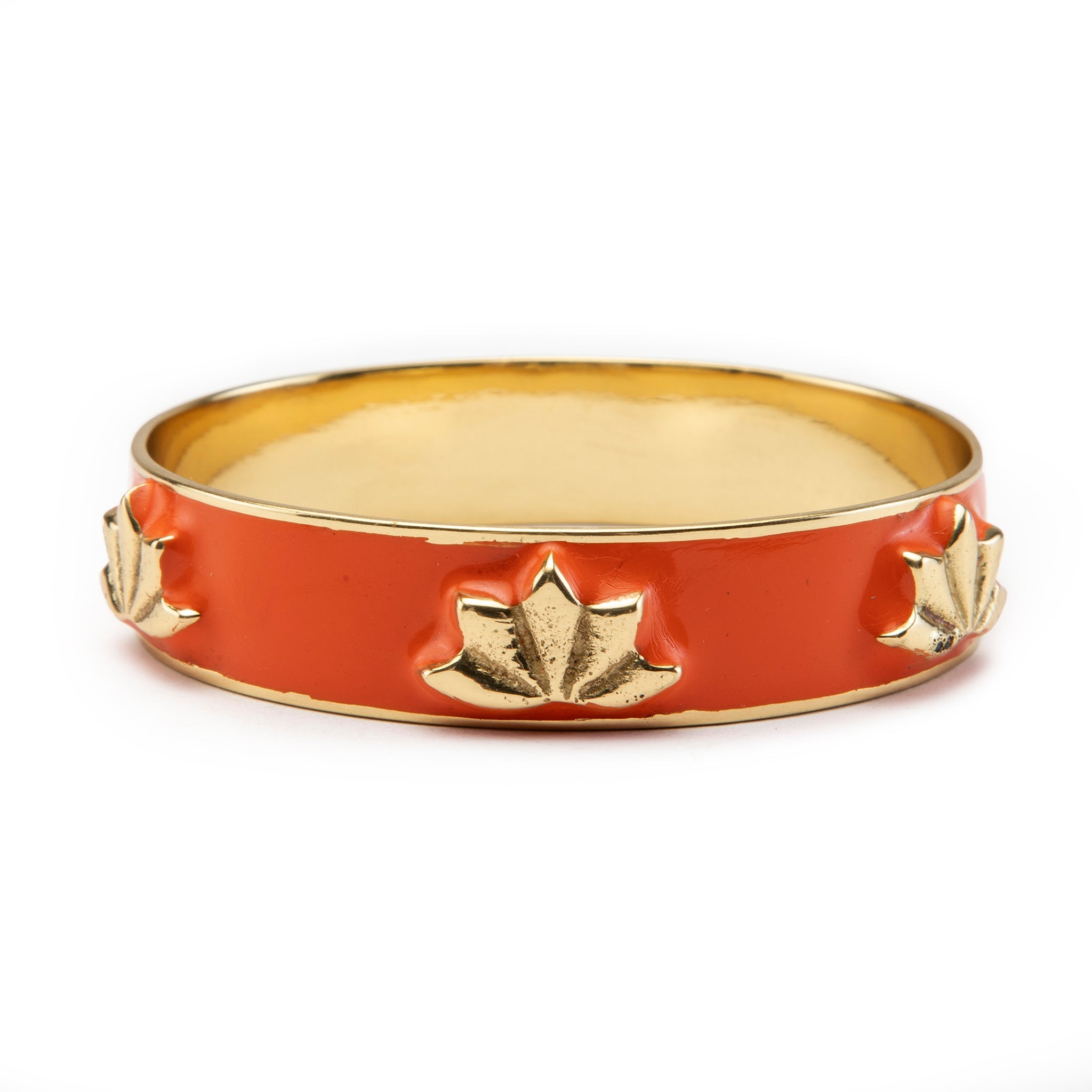 Lotus Enamel Bangle