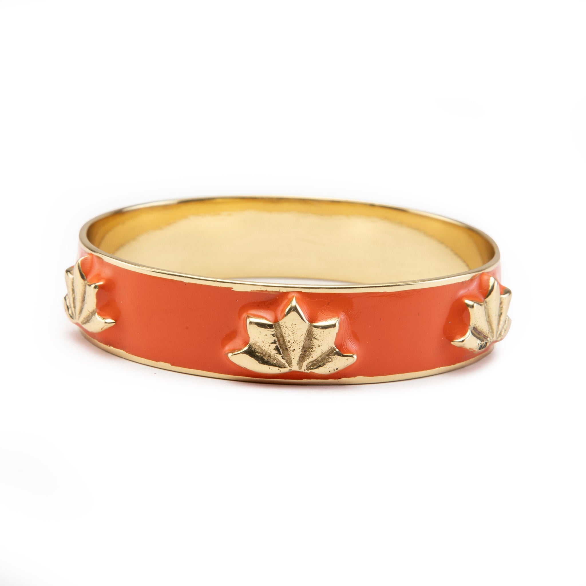 Lotus Enamel Bangle