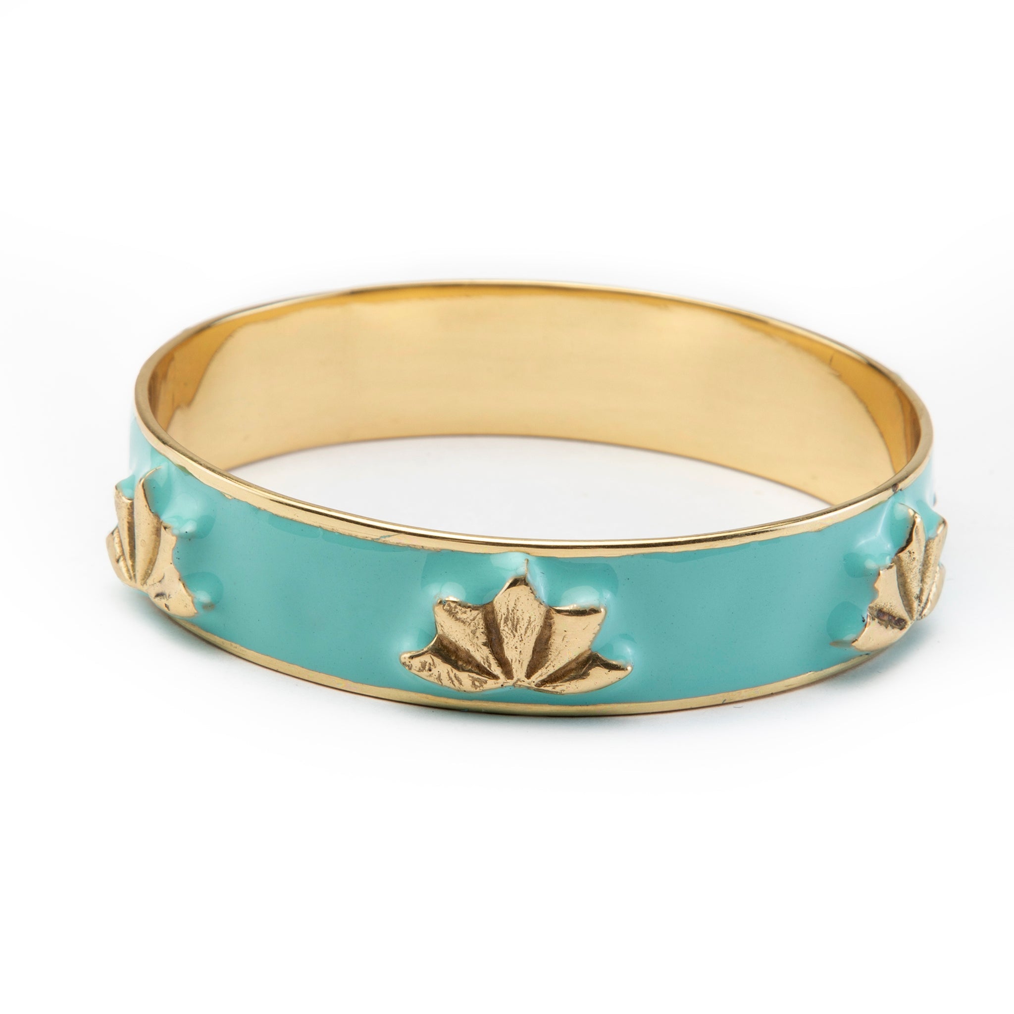 Lotus Enamel Bangle