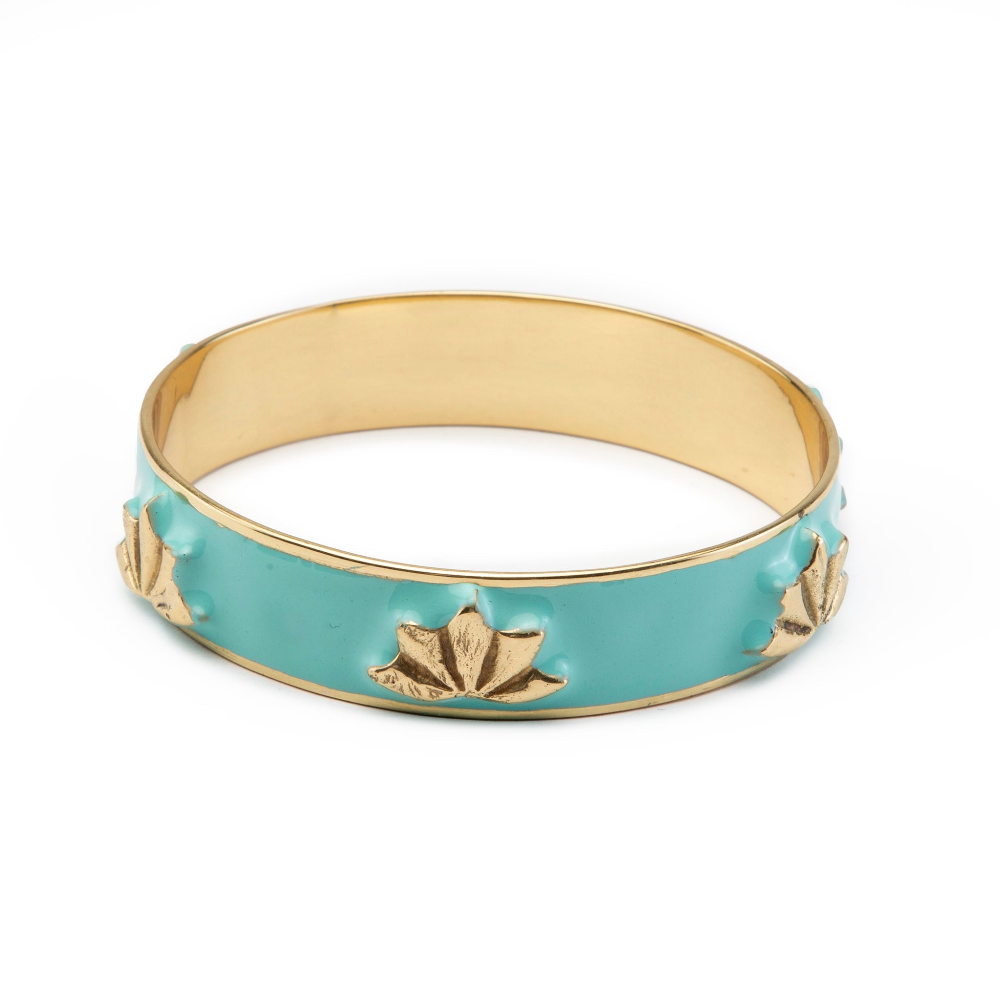 Lotus Enamel Bangle