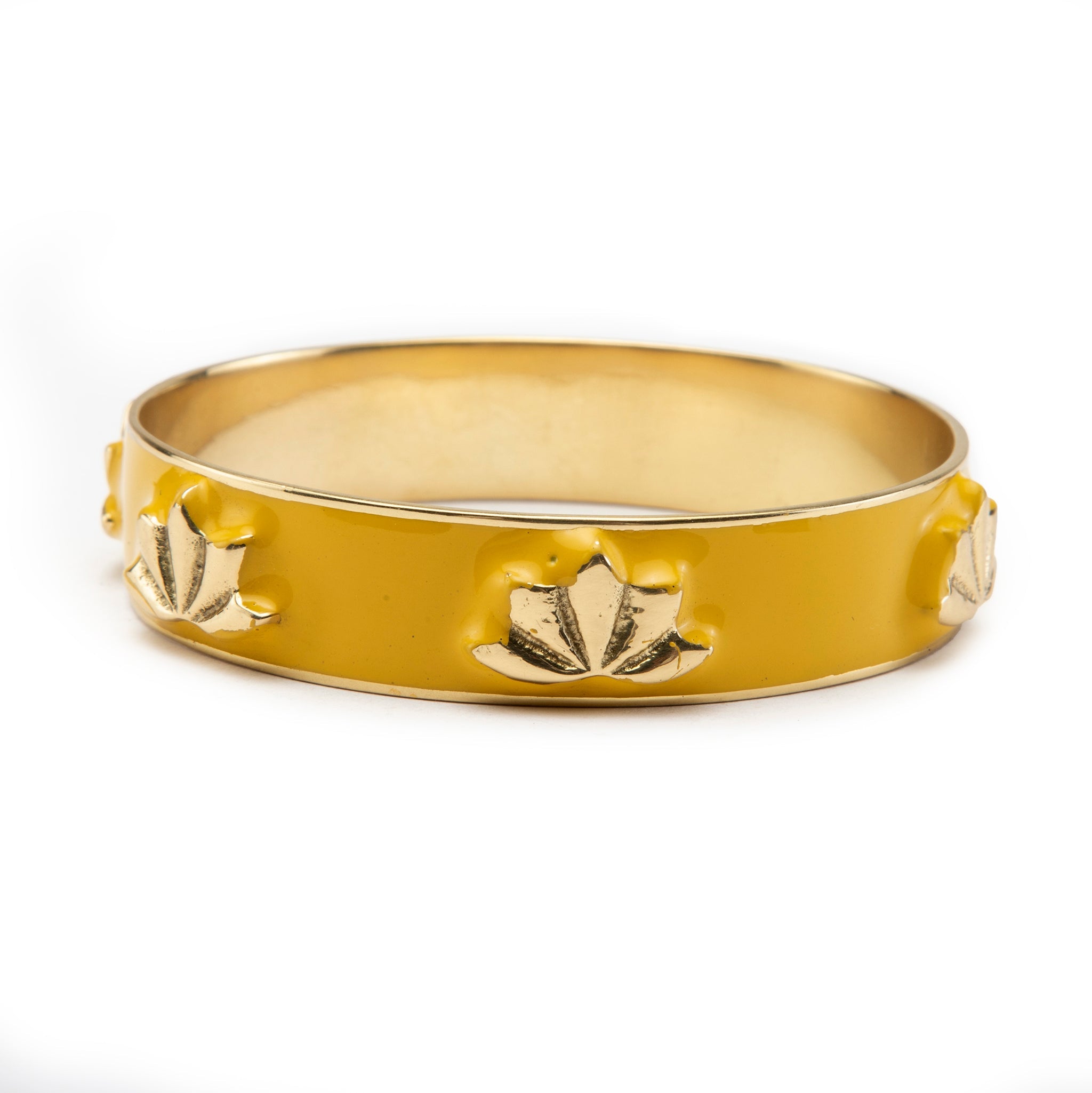 Lotus Enamel Bangle