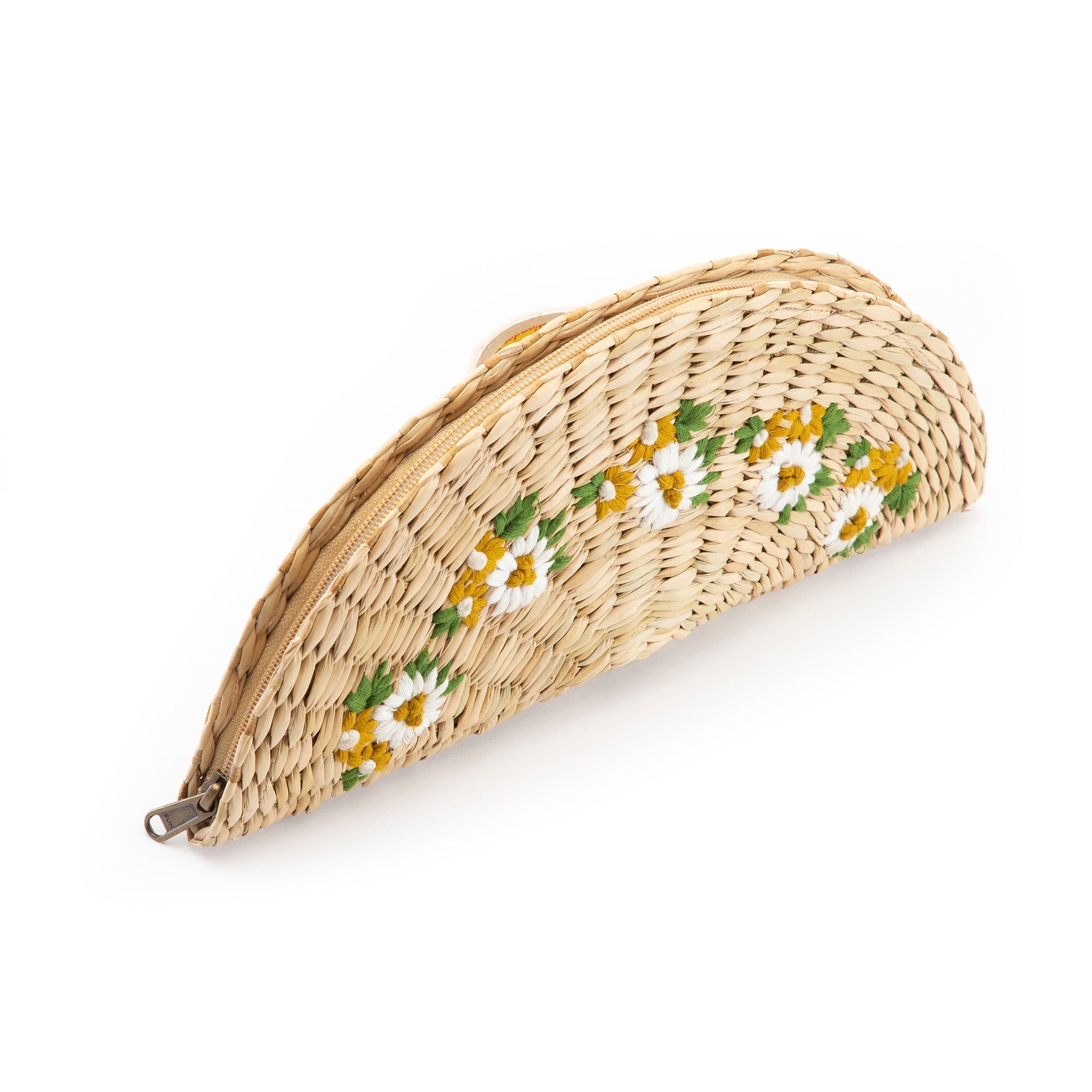 Dewas Straw Handmade Embroidered Clutch